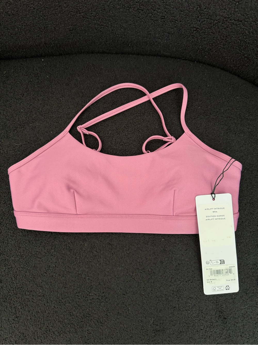 Medium Alo Airlift Intrigue Bra-Soft Mulberry